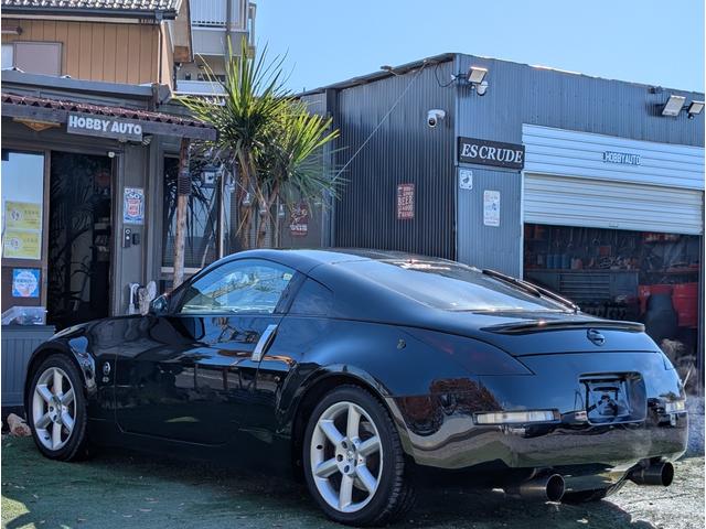 フェアレディZ バージョンST フジツボマフラー/純正6MT/ディープコーンステアリング/トランクスポイラー/アイライン/レザーシート/ヒーター付きパワーシート/HID/(11枚目)