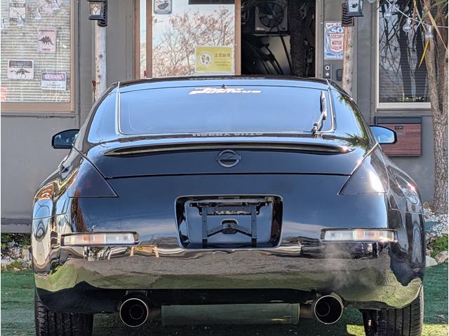 フェアレディZ バージョンST フジツボマフラー/純正6MT/ディープコーンステアリング/トランクスポイラー/アイライン/レザーシート/ヒーター付きパワーシート/HID/(12枚目)