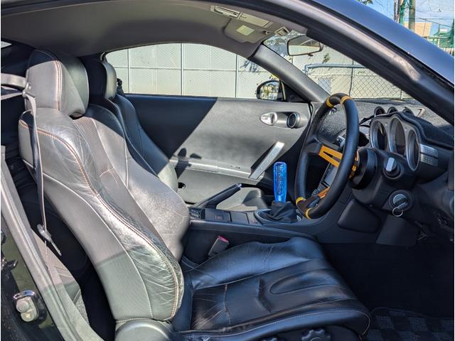 フェアレディZ バージョンST フジツボマフラー/純正6MT/ディープコーンステアリング/トランクスポイラー/アイライン/レザーシート/ヒーター付きパワーシート/HID/(43枚目)