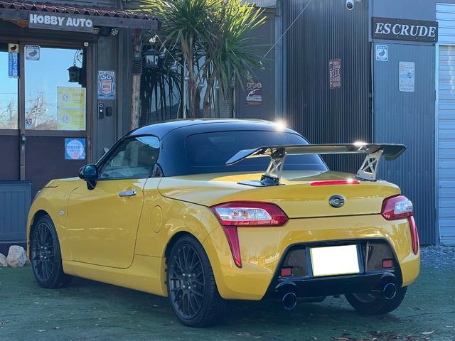 コペン ローブ JworksGTウイング/BLITZ車高調/ENKEI16インチアルミホイール/柿本改マフラー/全席シートヒーター/GSPORTドアミラー/電動オープン/タワーバー(13枚目)