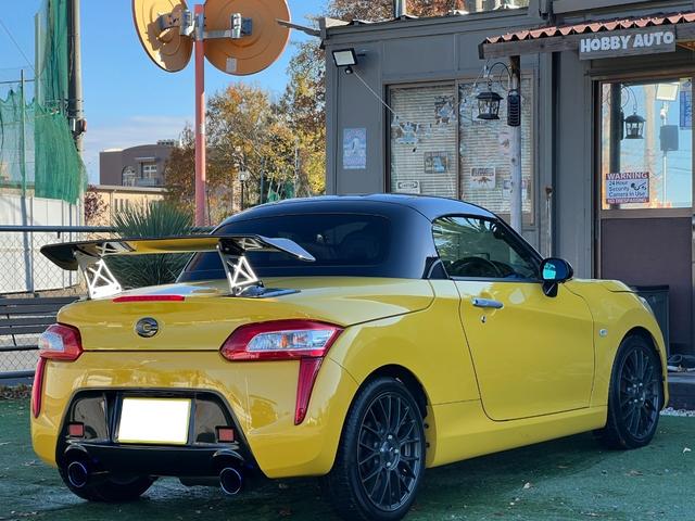 コペン ローブ JworksGTウイング/BLITZ車高調/ENKEI16インチアルミホイール/柿本改マフラー/全席シートヒーター/GSPORTドアミラー/電動オープン/タワーバー(15枚目)