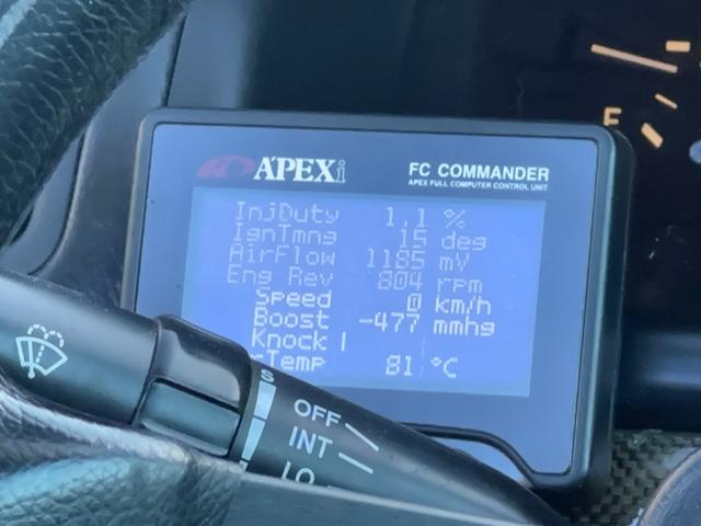 マークII ツアラーＶ　ブラックオールペン／純正５速ＭＴ／ハイフロータービン／Ｋ＆Ｎエアクリ／ＢＬＩＴＺラジエター／前置インタークーラ／ＡＰＥＸｉＦＣコマンダー・ブーストコントロールバルブ／車高調／ＲＡＹＳアルミ／外マフラー（5枚目）