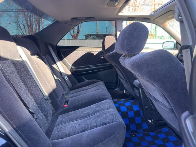 マークII ツアラーＶ　ブラックオールペン／純正５速ＭＴ／ハイフロータービン／Ｋ＆Ｎエアクリ／ＢＬＩＴＺラジエター／前置インタークーラ／ＡＰＥＸｉＦＣコマンダー・ブーストコントロールバルブ／車高調／ＲＡＹＳアルミ／外マフラー（36枚目）