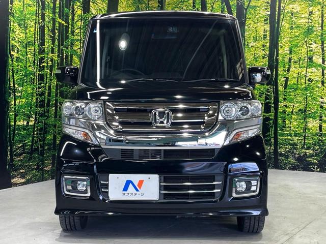 N-BOXカスタム G・ターボLパッケージ 両側電動ドア 純正SDナビ バックカメラ ETC クルコン 禁煙車 ハーフレザーシート ドラレコ スマートキー HIDヘッド 純正15インチアルミ(15枚目)