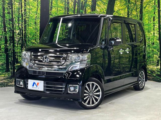 N-BOXカスタム G・ターボLパッケージ 両側電動ドア 純正SDナビ バックカメラ ETC クルコン 禁煙車 ハーフレザーシート ドラレコ スマートキー HIDヘッド 純正15インチアルミ(42枚目)