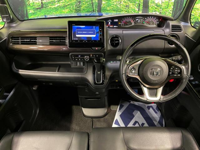 Ｎ－ＢＯＸカスタム Ｇ・Ｌターボホンダセンシング　両側電動ドア　純正ＳＤナビ　衝突被害軽減システム　レーダークルーズ　バックカメラ　ＥＴＣ　禁煙車　ハーフレザーシート　ドラレコ　スマートキー　ＬＥＤヘッド（2枚目）