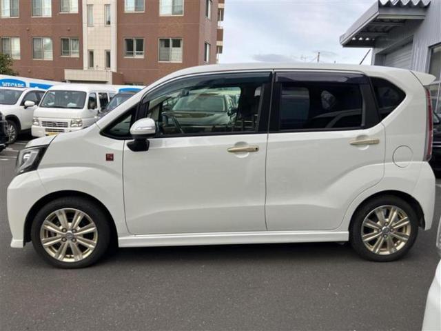 ムーヴ 4WDカスタムRS 20th AnvゴールドEd SA2 新品タイヤ/保証書/社外 ナビ/衝突安全装置/シート ハーフレザー/ヘッドランプ LED/ETC/EBD付ABS/横滑り防止装置/アイドリングストップ/バックモニター/ワンセグTV バックカメラ(2枚目)