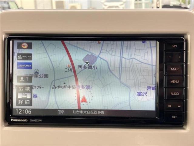 アルトラパン 4WD L 新品タイヤ/保証書/社外 SDナビ/衝突安全装置/シートヒーター/Bluetooth接続/ETC/EBD付ABS/横滑り防止装置/アイドリングストップ/フルセグTV/DVD/エアバッグ 運転席 4WD(9枚目)