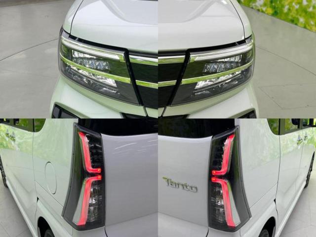 タント ４ＷＤカスタムＲＳ　新品タイヤ／保証書／純正　ＳＤナビ／衝突安全装置／両側電動スライドドア／シートヒーター／パノラマモニター／車線逸脱防止支援システム／シート　ハーフレザー／ヘッドランプ　ＬＥＤ　衝突被害軽減システム（55枚目）