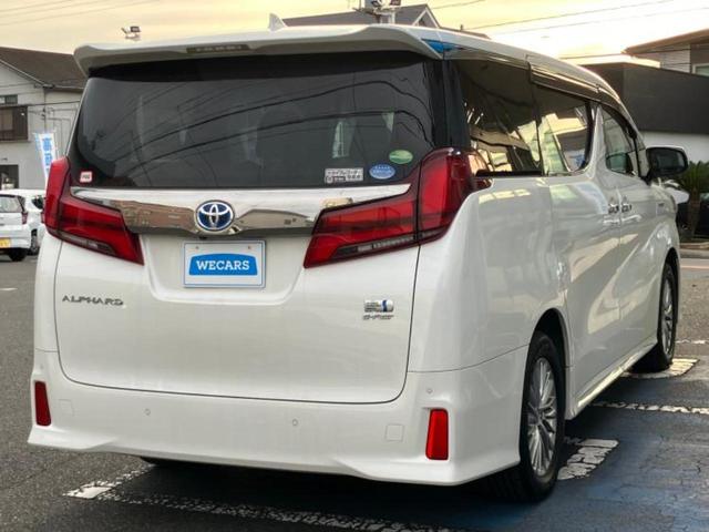 アルファードハイブリッド ４ＷＤハイブリッドＳタイプゴールド　保証書／ディスプレイオーディオ＋ナビ９インチ／フリップダウンモニター　純正　１２．１インチ／衝突安全装置／両側電動スライドドア／車線逸脱防止支援システム／シート　ハーフレザー　衝突被害軽減システム（3枚目）