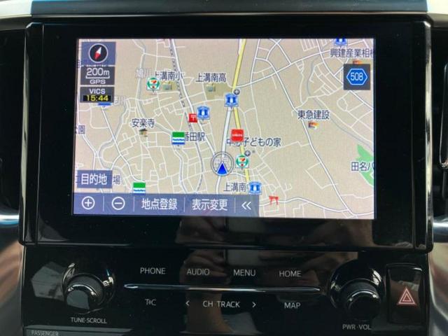 アルファードハイブリッド ４ＷＤハイブリッドＳタイプゴールド　保証書／ディスプレイオーディオ＋ナビ９インチ／フリップダウンモニター　純正　１２．１インチ／衝突安全装置／両側電動スライドドア／車線逸脱防止支援システム／シート　ハーフレザー　衝突被害軽減システム（9枚目）