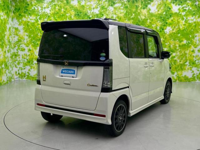 Ｎ－ＢＯＸカスタム ４ＷＤ　Ｇ・ターボＬパッケージ２トーンカラースタイル　新品タイヤ／保証書／純正　８インチ　ＳＤナビ／両側電動スライドドア／シート　ハーフレザー／ヘッドランプ　ＬＥＤ／Ｂｌｕｅｔｏｏｔｈ接続／ＥＴＣ／ＥＢＤ付ＡＢＳ／横滑り防止装置／クルーズコントロール（3枚目）