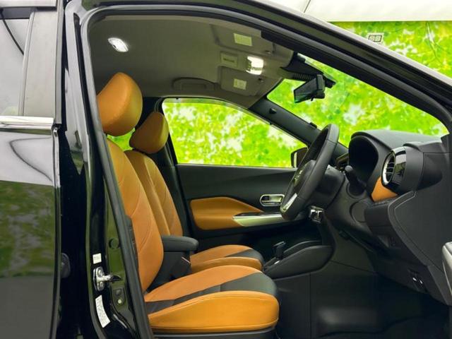 キックス Ｘツートーンインテリアエディション　新品タイヤ／純正　９インチ　ＳＤナビ／インテリジェントルームミラー／衝突安全装置／シートヒーター／アラウンドビューモニター／車線逸脱防止支援システム／シート　合皮／プロパイロット　衝突被害軽減システム（4枚目）