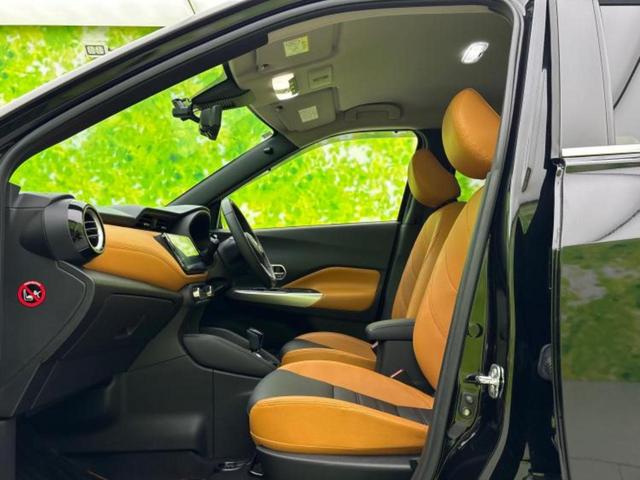 キックス Ｘツートーンインテリアエディション　新品タイヤ／純正　９インチ　ＳＤナビ／インテリジェントルームミラー／衝突安全装置／シートヒーター／アラウンドビューモニター／車線逸脱防止支援システム／シート　合皮／プロパイロット　衝突被害軽減システム（6枚目）