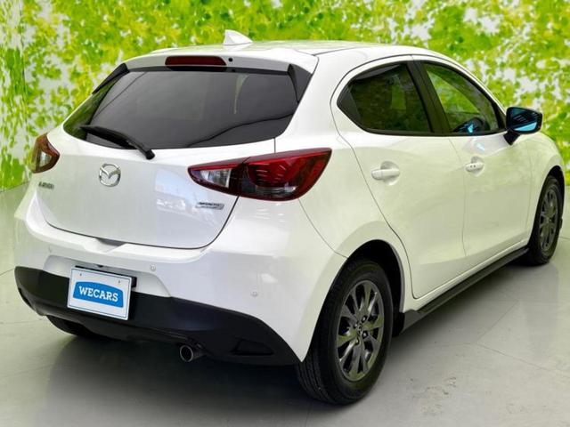 デミオ １５Ｓミストマルーン　純正エアロ／保証書／純正　ＳＤナビ／衝突安全装置／シートヒーター　前席／全方位モニター／車線逸脱防止支援システム／ヘッドランプ　ＬＥＤ／ＥＢＤ付ＡＢＳ／横滑り防止装置／アイドリングストップ　フルエアロ（3枚目）