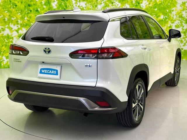 カローラクロス ハイブリッドＺ　新品タイヤ／パノラマルーフ／保証書／ディスプレイオーディオ＋ナビ９インチ／トヨタセーフティセンス／シートヒーター　前席／車線逸脱防止支援システム／シート　ハーフレザー／電動バックドア　サンルーフ（3枚目）