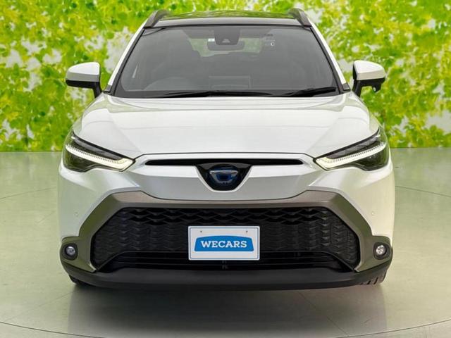 カローラクロス ハイブリッドＺ　新品タイヤ／パノラマルーフ／保証書／ディスプレイオーディオ＋ナビ９インチ／トヨタセーフティセンス／シートヒーター　前席／車線逸脱防止支援システム／シート　ハーフレザー／電動バックドア　サンルーフ（44枚目）