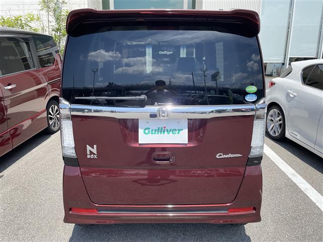 Ｎ－ＢＯＸカスタム Ｇ・Ｌパッケージ　純正ナビ　ＴＶ　バックカメラ　ＨＩＤヘッドライト　ＥＴＣ　純正アルミホイール　片側パワースライド　ＡＢＳ　スマートキー　プッシュスタート　電動ミラー　ベンチシート（21枚目）