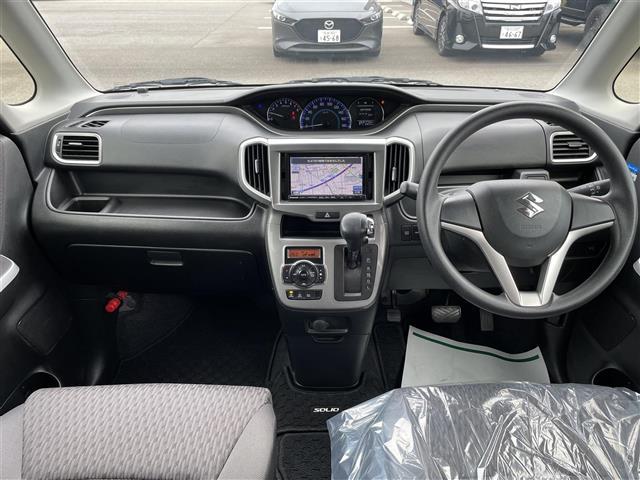 ソリオ ハイブリッドＭＸ　メモリーナビ　フルセグＴＶ　パワースライドドア　純正アルミホイール　スマートキー　プッシュスタート　電動ミラー（2枚目）