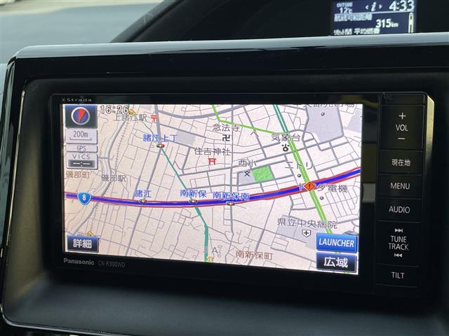 ノア Si 4WD 社外メモリーナビ フルセグTV バックカメラ 両側パワースライド LEDヘッドライト ETC 純正アルミホイール スマートキー プッシュスタート(7枚目)