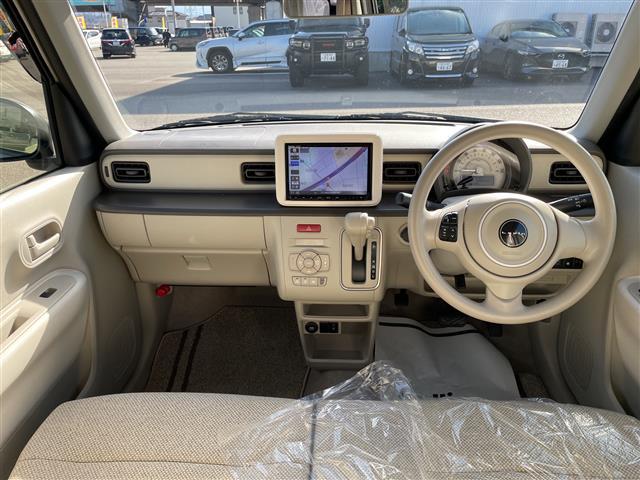 アルトラパン Ｌ　純正８型ナビ　フルセグＴＶ　全方位カメラ　シートヒーター　スマートキー　プッシュスタート　電動ミラー　ベンチシート　スズキセーフティ　クリアランスソナー（2枚目）