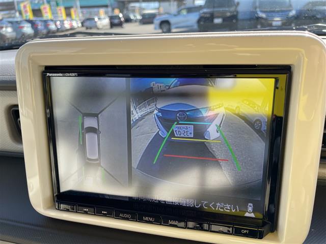 アルトラパン Ｌ　純正８型ナビ　フルセグＴＶ　全方位カメラ　シートヒーター　スマートキー　プッシュスタート　電動ミラー　ベンチシート　スズキセーフティ　クリアランスソナー（8枚目）
