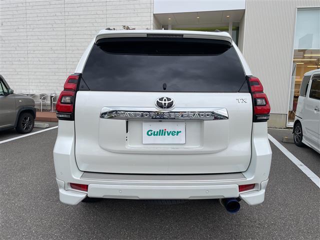 ランドクルーザープラド TX Lパッケージ 4WD 純正メーカーナビ フルセグTV パノラマモニター LEDヘッドライト ETC2.0 オプションアルミ 純正エアロ 黒革シート シートヒーター&クーラー ガナドールマフラー ドラレコ 保証書(31枚目)