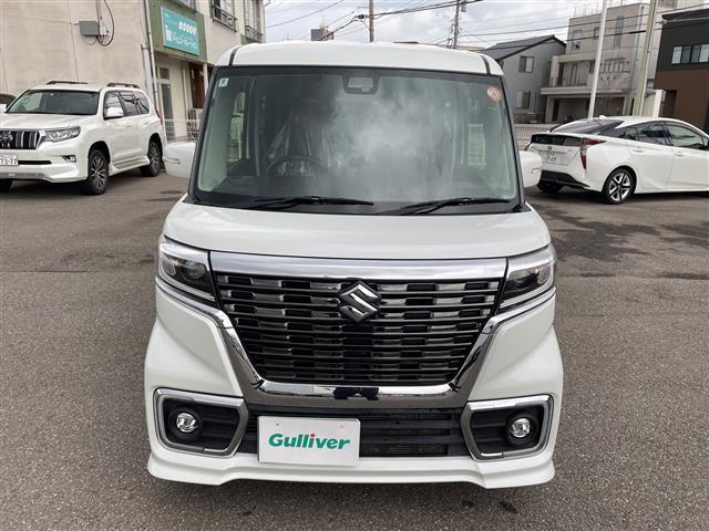 スペーシアカスタム ハイブリッドＸＳターボ　４ＷＤ　ターボ　社外メモリーナビ　フルセグＴＶ　バックカメラ　ＬＥＤヘッドライト　ＥＴＣ　シートヒーター　両側パワースライド　スマートキー　クルコン　レーダーブレーキ　純正アルミ　ハーフレザーシート（25枚目）