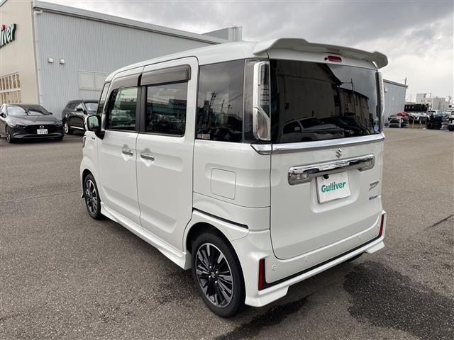 スペーシアカスタム ハイブリッドＸＳターボ　４ＷＤ　ターボ　社外メモリーナビ　フルセグＴＶ　バックカメラ　ＬＥＤヘッドライト　ＥＴＣ　シートヒーター　両側パワースライド　スマートキー　クルコン　レーダーブレーキ　純正アルミ　ハーフレザーシート（31枚目）