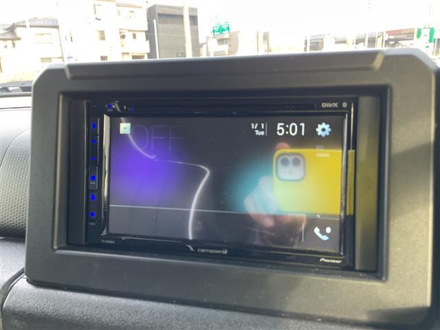 ジムニー ＸＬ　４ＷＤ　ターボ　リフトアップ　オープンカントリーＴ　ディスプレイオーディオ　ルーフラック　リアラダー　社外グリル　社外マフラー　シートカバー　スズキセーフティ　純正ＡＷ＆スタッドレス積み込み（3枚目）