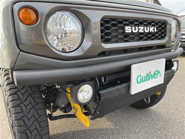 ジムニー ＸＬ　４ＷＤ　ターボ　リフトアップ　オープンカントリーＴ　ディスプレイオーディオ　ルーフラック　リアラダー　社外グリル　社外マフラー　シートカバー　スズキセーフティ　純正ＡＷ＆スタッドレス積み込み（16枚目）