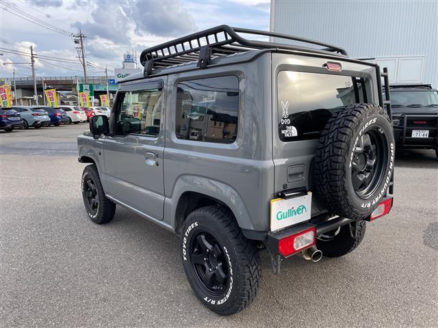 ジムニー ＸＬ　４ＷＤ　ターボ　リフトアップ　オープンカントリーＴ　ディスプレイオーディオ　ルーフラック　リアラダー　社外グリル　社外マフラー　シートカバー　スズキセーフティ　純正ＡＷ＆スタッドレス積み込み（25枚目）