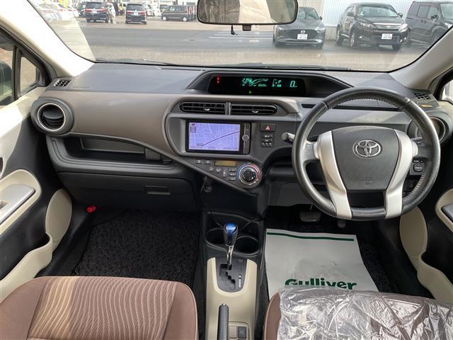 アクア G 純正ナビ フルセグTV ETC ドラレコ スマートキー プッシュスタート 電動ミラー 社外アルミホイール 社外アルミ&スタッドレス積み込み(2枚目)