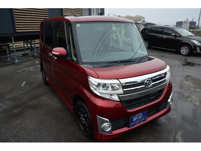 タント カスタムX スマートセレクションSA プッシュスタート スマートキー パワースライドドア SDナビ フルセグ バックカメラ Bluetoothオーディオ CD DVD ETC デジタルインナーミラー ドラレコ 衝突軽減ブレーキ Iストップ(4枚目)