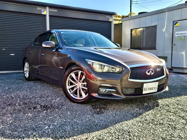 スカイライン 350GT ハイブリッド タイプP ・ナビ・全方位カメラ・BOSEスピーカー・フルセグTV・Bluetooth・前後ドライブレコーダー・ETC・革シート・パワーシート・LEDヘッドライト・禁煙車・記録簿あり・内外装仕上げ済・関東仕入れ(7枚目)