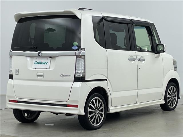 Ｎ－ＢＯＸカスタム Ｇ　ターボＳＳパッケージ　純正ナビ＆ＣＤ＆ＤＶＤ＆ＢＴ＆ＳＤ＆ＴＶ　バックカメラ　前席シートヒーター　両側パワースライドドア　ステアリングスイッチ　ＥＴＣ　ドアミラーヒーター　ＨＩＤヘッドライト　オートライト（3枚目）