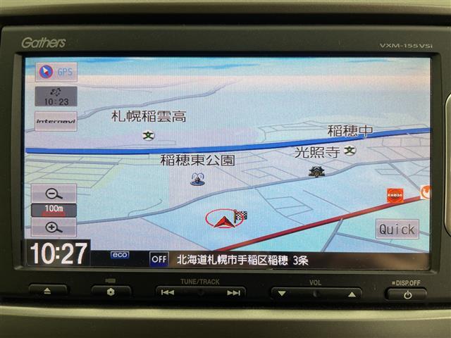 フリード Ｇ　ジャストセレクション　・４ＷＤ・ワンオーナー・寒冷地仕様・純正ナビ＆ＴＶ＆ＣＤ＆ＤＶＤ＆ＢＴ・片側パワースライドドア・バックカメラ・ビルトインＥＴＣ・ＨＩＤヘッドライト・オートライト・スマートキー・スペアキー（3枚目）