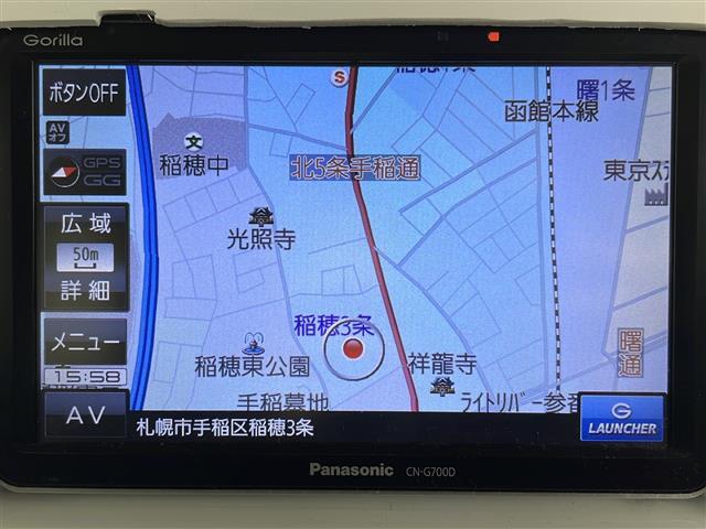 ハスラー A キーレスキー ライトレベライザー 社外ポータブルナビ ワンセグTV(3枚目)