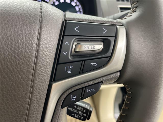 ランドクルーザープラド TX Lパッケージ レザーシート(ベージュ) パワーシート シートヒーター ベンチレーション ルーフレール 社外ナビ フルセグTV BT バックカメラ レーダークルーズコントロール ビルトインETC 横滑り防止(12枚目)