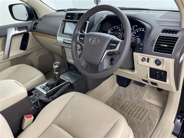 ランドクルーザープラド TX Lパッケージ レザーシート(ベージュ) パワーシート シートヒーター ベンチレーション ルーフレール 社外ナビ フルセグTV BT バックカメラ レーダークルーズコントロール ビルトインETC 横滑り防止(23枚目)