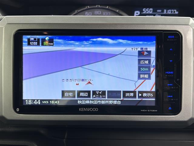 ウェイク GターボSAIII 社外メモリナビ フルセグTV 両側パワースライドドア スマートアシスト レーンキープアシスト 横滑り防止装置 LEDライト オートマチックハイビーム 運転席シートヒーター 純正エンスタ スペアキー(9枚目)