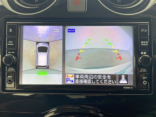 ノート ｅ－パワー　メダリスト　ＦＯＵＲ　４ＷＤ　純正メモリナビ　フルセグＴＶ　アラウンドビューモニター　バックカメラ　純正ドライブレコーダー　ＥＴＣ　日産インテリジェントセーフティ　レーダークルーズコントロール　ハーフレザーシート　ＬＥＤ（3枚目）