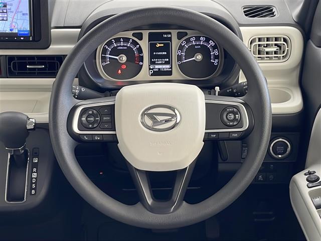 ムーヴキャンバス ストライプスＧターボ　社外ナビ　ワンセグＴＶ　衝突被害軽減防止ブレーキ　レーダークルーズコントロール　レーンキープアシスト　クリアランスソナー　バックカメラ　両側パワースライドドア　ホットカップホルダー　ＥＴＣ　ＬＥＤ（5枚目）