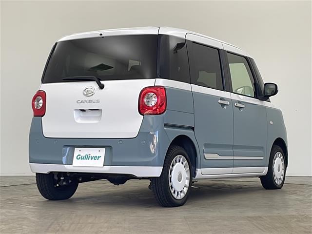 ムーヴキャンバス ストライプスＧターボ　社外ナビ　ワンセグＴＶ　衝突被害軽減防止ブレーキ　レーダークルーズコントロール　レーンキープアシスト　クリアランスソナー　バックカメラ　両側パワースライドドア　ホットカップホルダー　ＥＴＣ　ＬＥＤ（38枚目）
