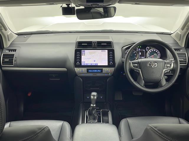 ランドクルーザープラド TX Lパッケージ・ブラックエディション ワンオーナー 純正メーカーOPナビ ETC レザーシート LEDヘッドライト 運転席パワーシート 前後ドライブレコーダー 衝突被害軽減システム フルセグTV バックカメラ 横滑り防止装置(2枚目)