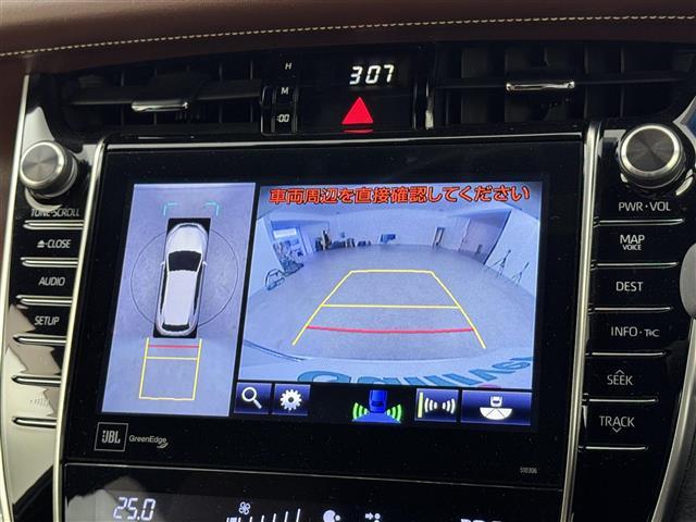 ハリアー プログレス　パノラマムーンルーフ　モデリスタエアロ　純正ナビ／フルセグＴＶ　全方位カメラ　ＪＢＬ　クルーズコントロール　コーナーセンサー　衝突被害軽減ブレーキ　ハーフレザー　パワーバックドア　社外２０インチＡＷ（6枚目）