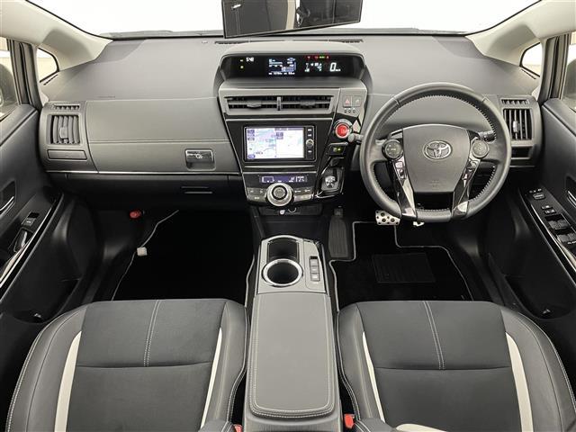 プリウスアルファ Sツーリングセレクション・G’s GS'エアロ 純正ナビ/フルセグTV バックカメラ ビルトインETC コーナーセンサー 横滑り防止装置 フォグランプ ハーフレザーシート プッシュスタート ステアリングリモコン GS'18インチAW(2枚目)