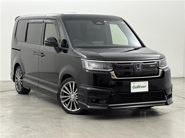 ステップワゴン ｅ：ＨＥＶスパーダ　無限エアロ／マフラー／１９インチＡＷ　純正１５．６インチフリップダウンモニター　純正ナビ　ＥＴＣ　前後ドラレコ　全方位カメラ　両側パワースライドドア　レーダークルコン　衝突軽減システム　シートヒーター（39枚目）