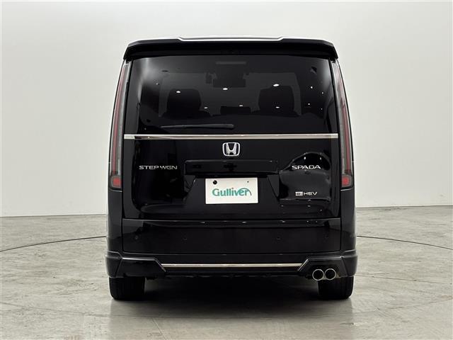 ステップワゴン ｅ：ＨＥＶスパーダ　無限エアロ／マフラー／１９インチＡＷ　純正１５．６インチフリップダウンモニター　純正ナビ　ＥＴＣ　前後ドラレコ　全方位カメラ　両側パワースライドドア　レーダークルコン　衝突軽減システム　シートヒーター（43枚目）