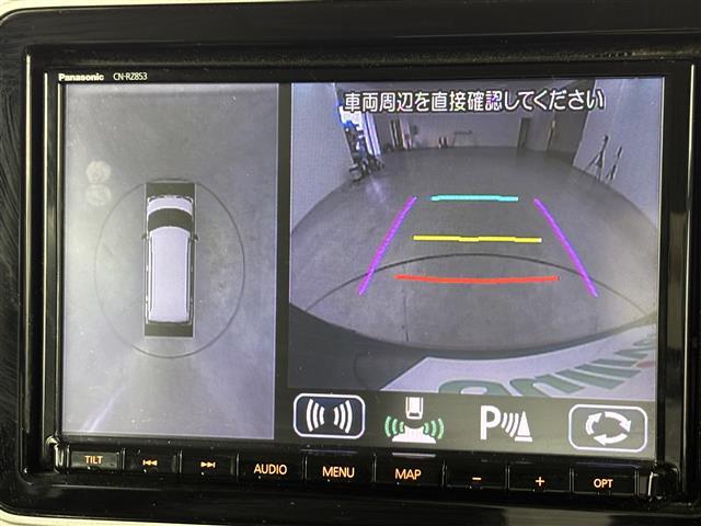 スペーシアギア ハイブリッドXZ ターボ 純正8型ナビ/フルセグTV 全方位カメラ ビルトインETC 前方ドラレコ レーダークルコン コーナーセンサー 衝突軽減ブレーキ レーンキープ 両側電動スライドドア シートヒーター ルーフレール LED(5枚目)